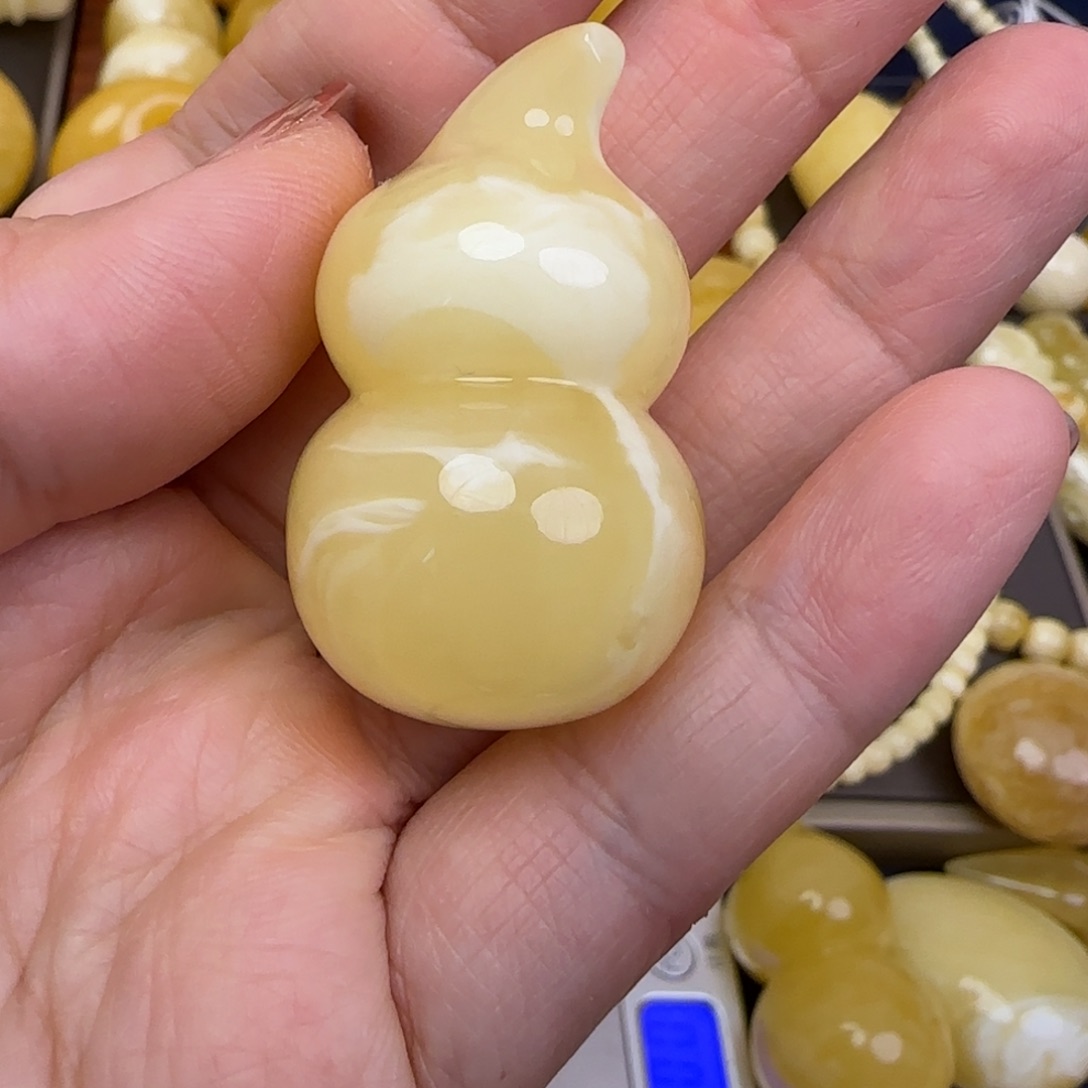 蜜蜡颈饰未镶嵌天然蜜蜡