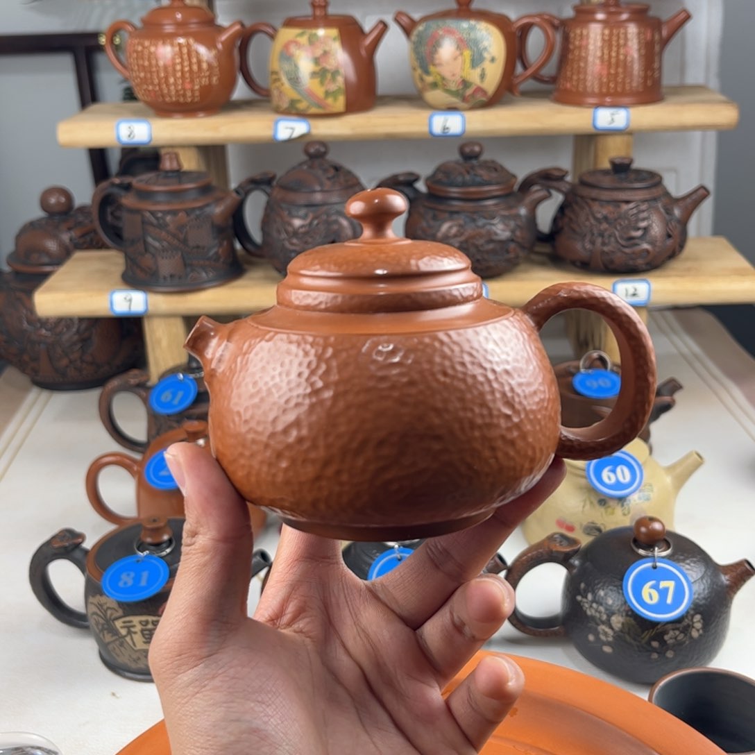 壶280cc 建水紫陶全手工制作，老匠人传承手艺