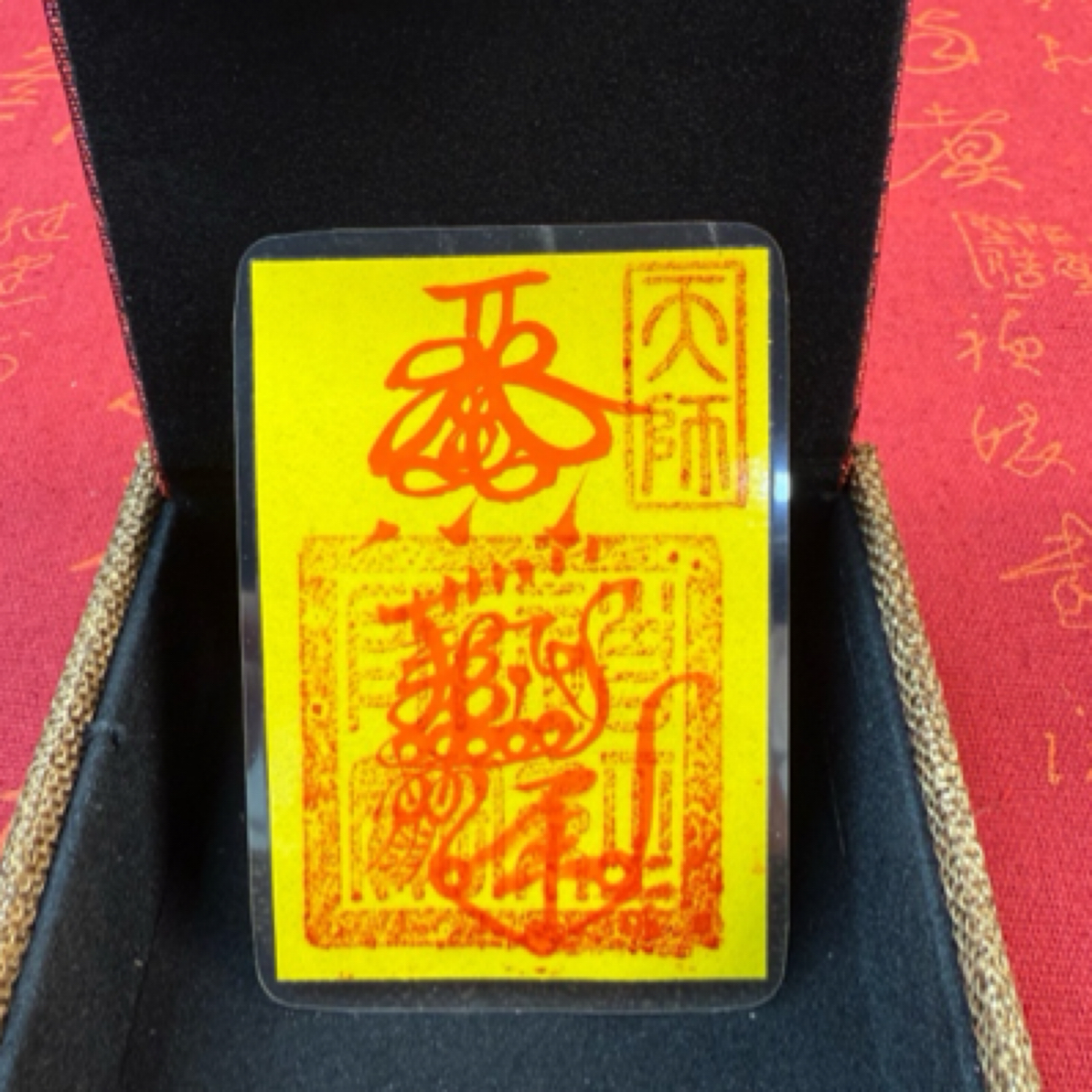 非金属手工绘制吉祥国潮平安手机卡