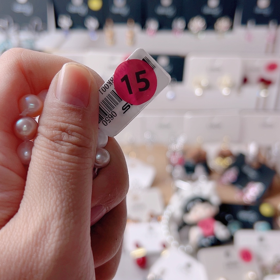 锆石纯铜合金耳环