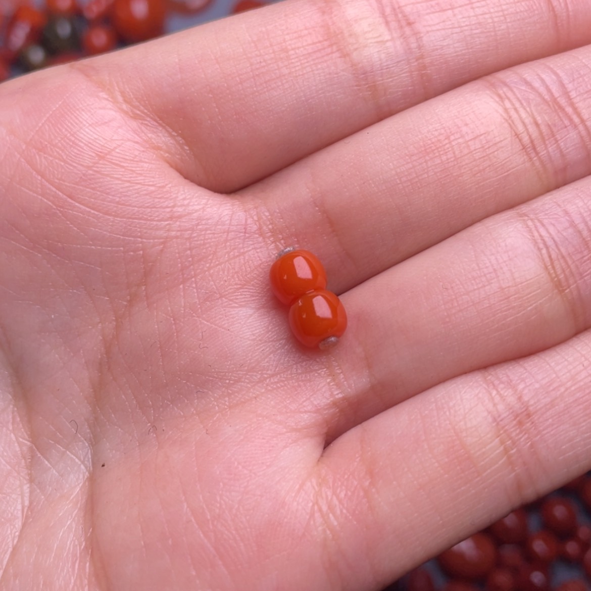 【闪购商品】南红玛瑙天然川料南红精品6mm未镶嵌大****x