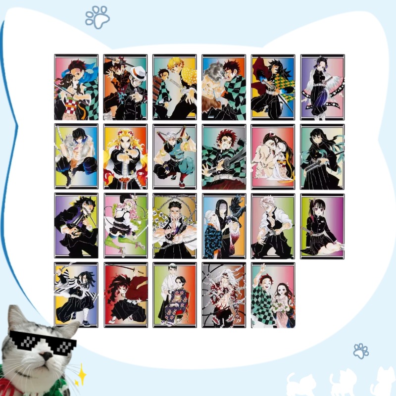 【日谷正版】鬼灭之刃原画展 铁盒明信片套装BA4 23枚 