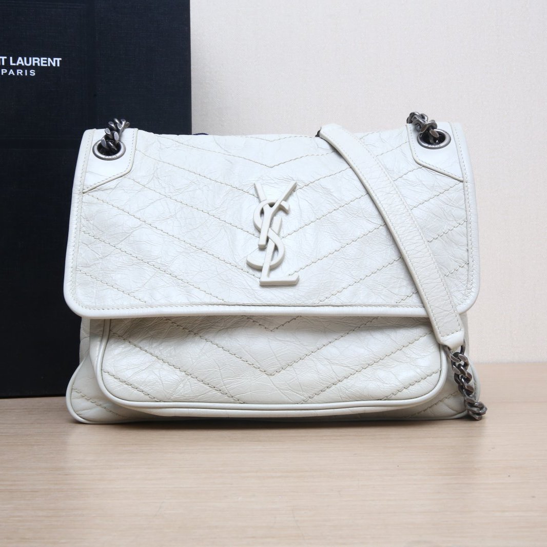 95新 YSL/圣罗兰 手提包白色 P244999513