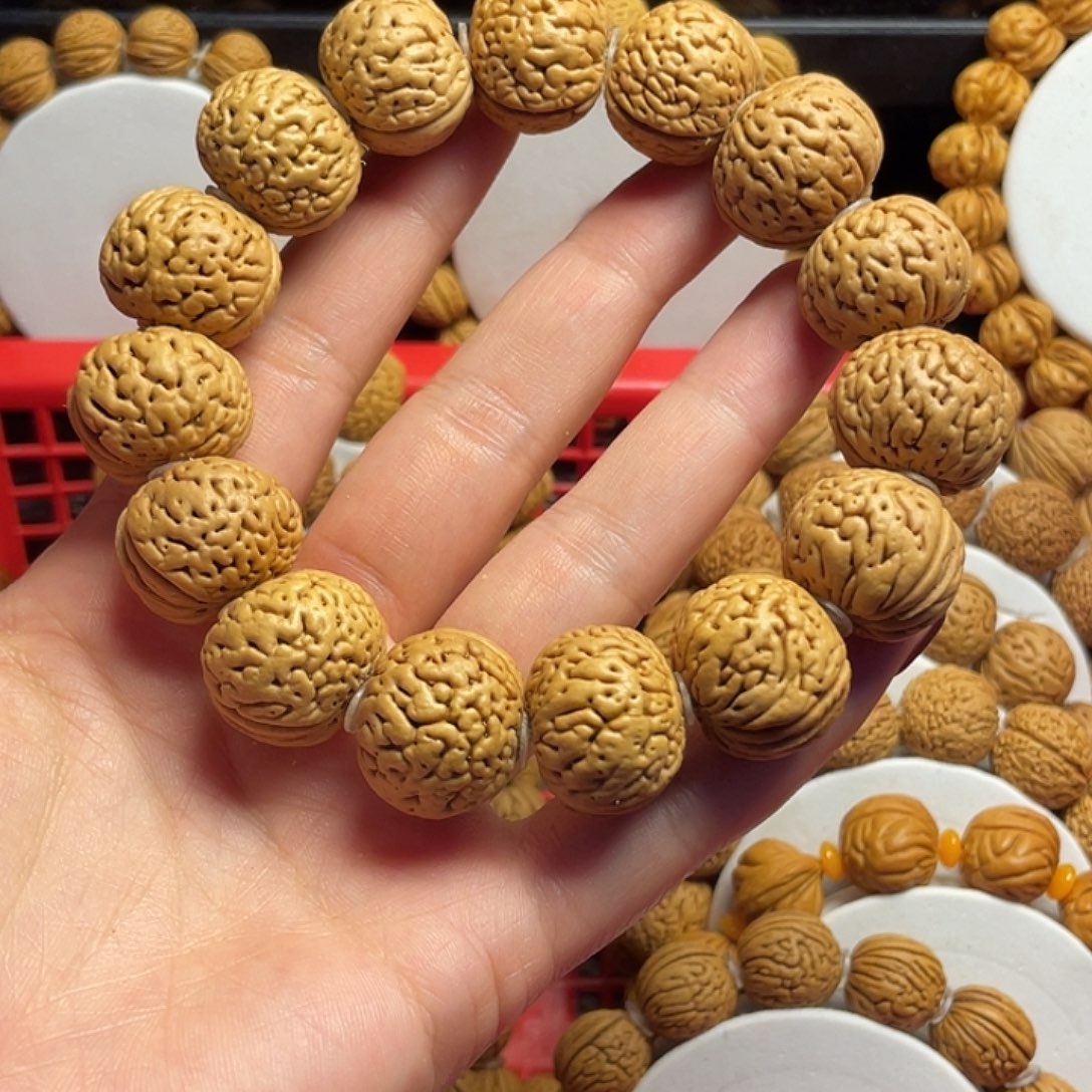 桃木桃核手串19+磨盘