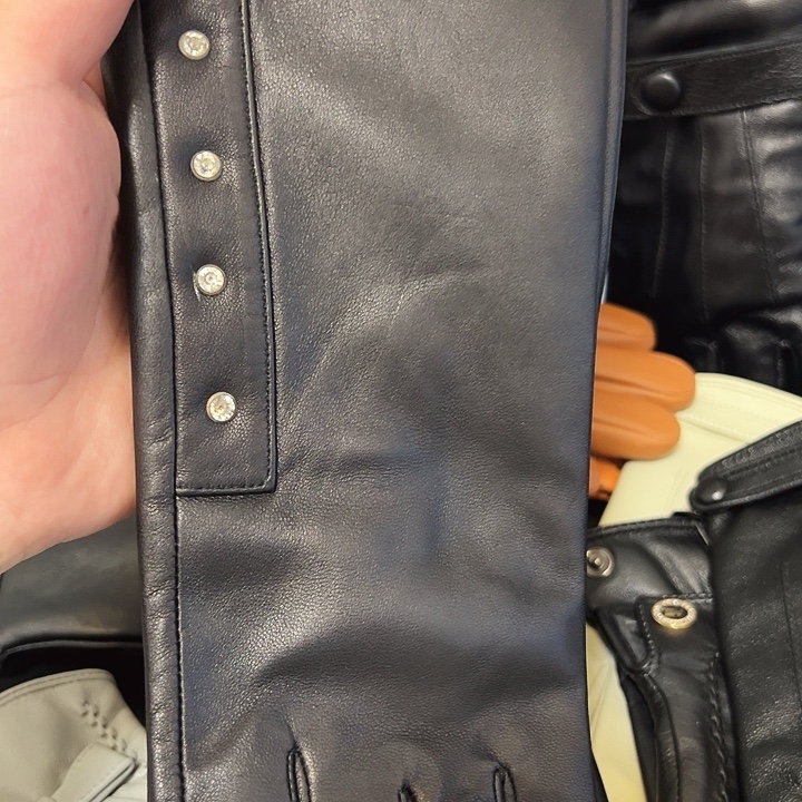 羊皮女款加长黑色30