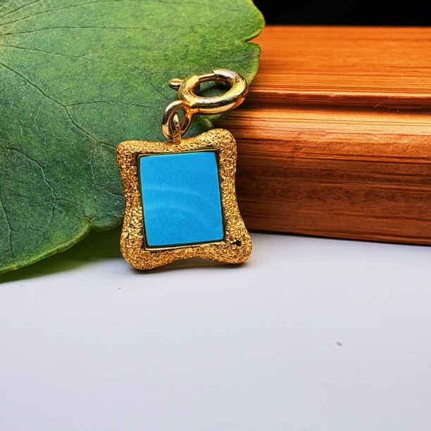 原矿高瓷蓝平安无事牌