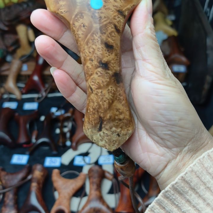 雕***飛木麻梨天罡微瑕有黑痂皮84-16.5