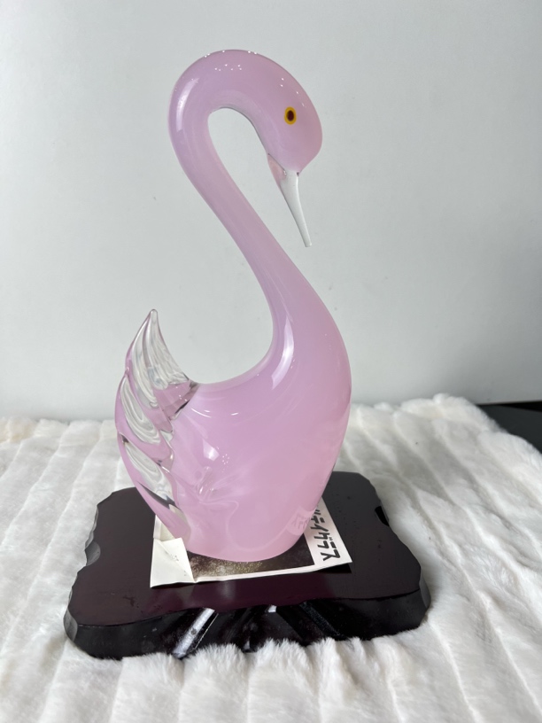 琉璃天鹅手工小摆件 全新无盒