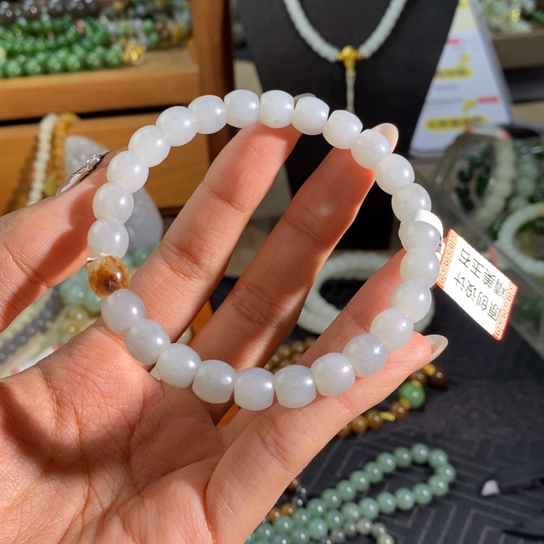 和田玉未镶嵌手链