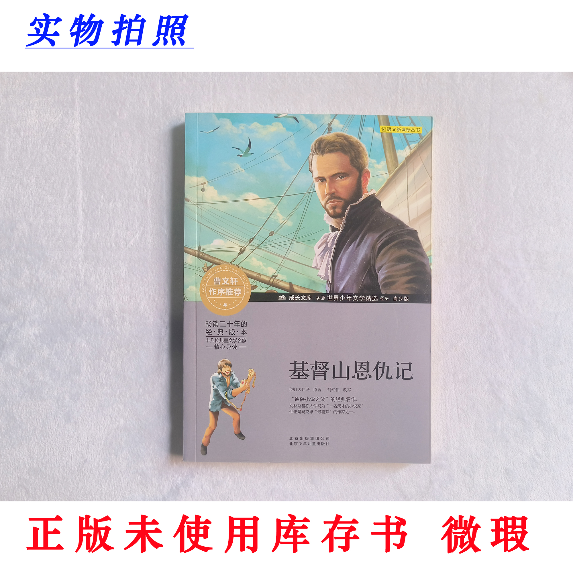 【正版未使用微瑕】基督山恩仇记 成长文库少年文学精选 彩图青少版