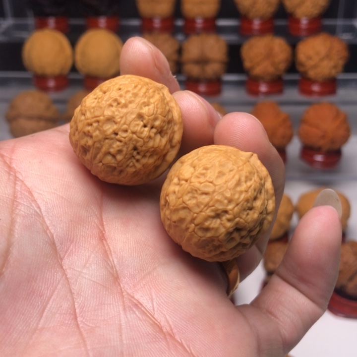 文玩核桃把件9野生铁核桃