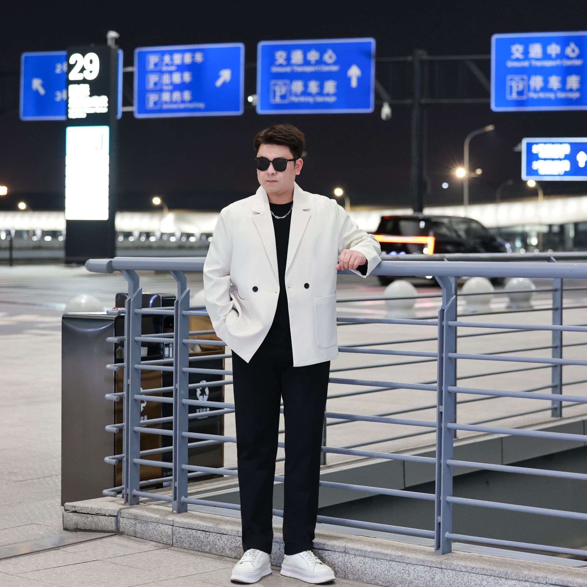 【三件套】春季款轻熟风韩版西装男大码纯色上衣潮流双排扣西服K600