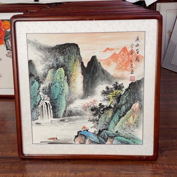 国画带框尺寸63*63厘米