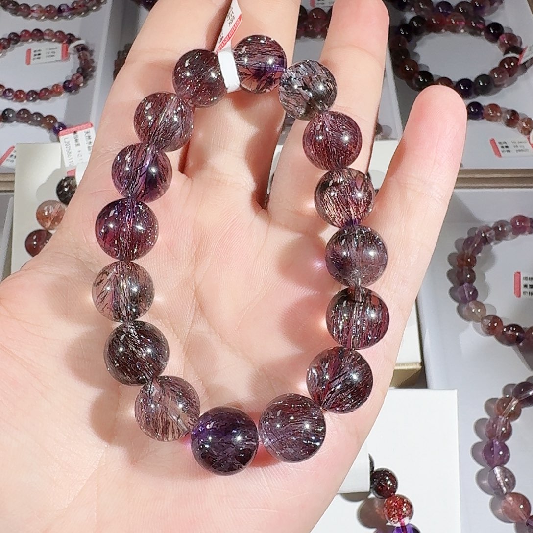 未镶嵌手链水晶女王紫超七12.5mm
