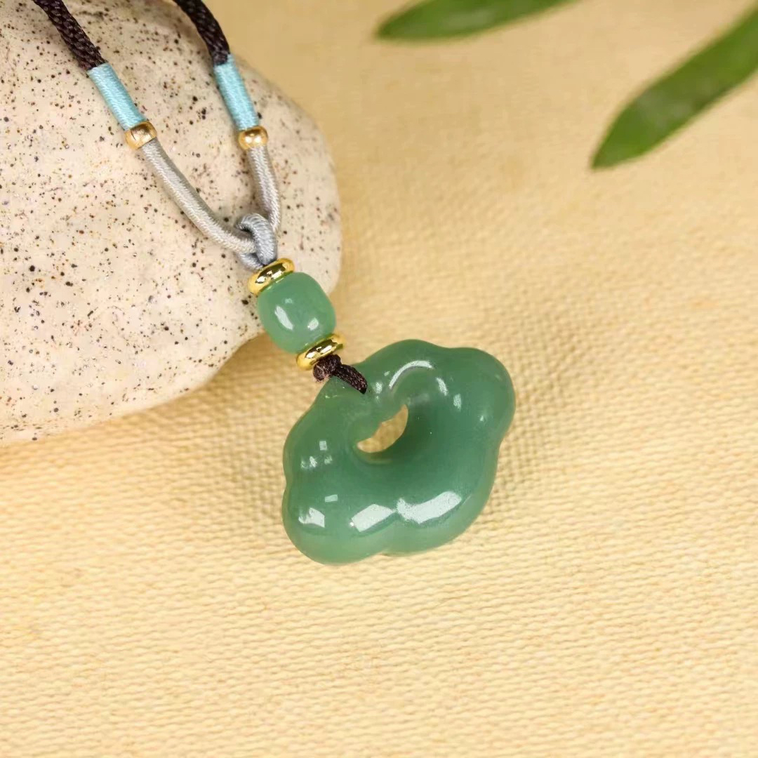 非金属布艺吊坠 平安吊坠如意锁编织绳(以主播手里实物为主)