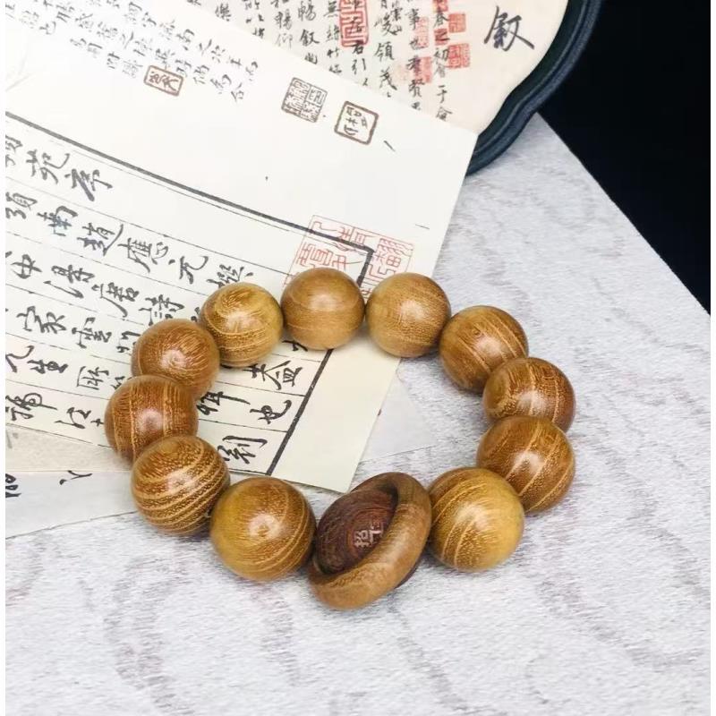 YL黄金檀单圈手串无礼盒031