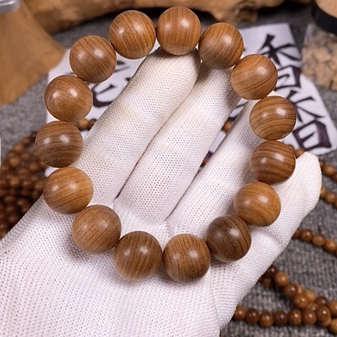 檀香木手串/手链用****2老山檀香黑肉虎纹1.5沉水