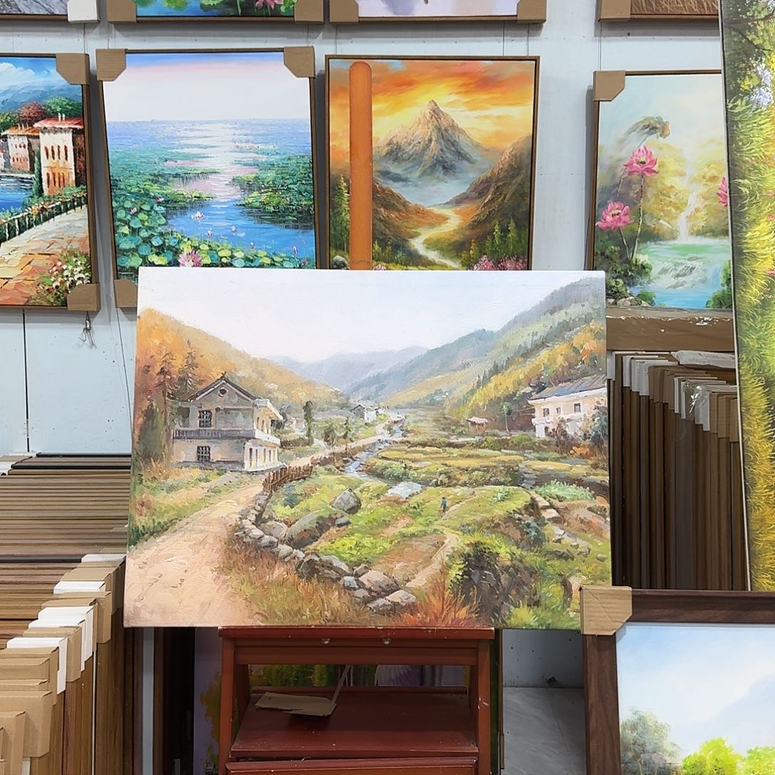 油画6080油画作品入选全国美展并