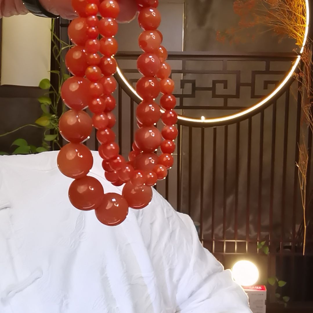 南红玛瑙手链未镶嵌