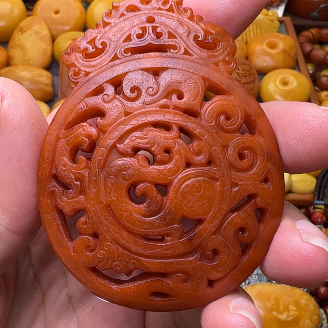 蜜蜡未镶嵌珠宝奇石古龙清仓血价