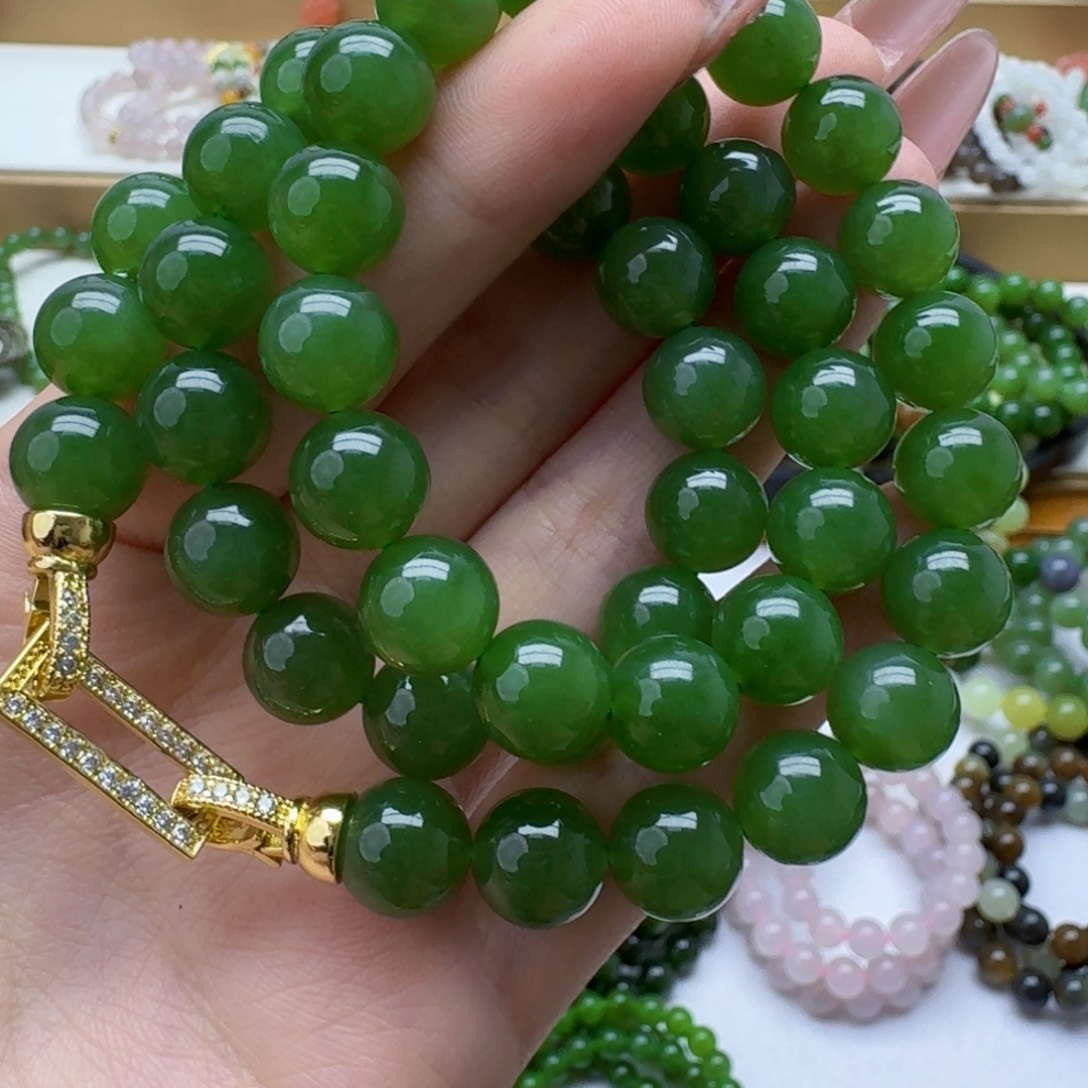 和田玉未镶嵌手链