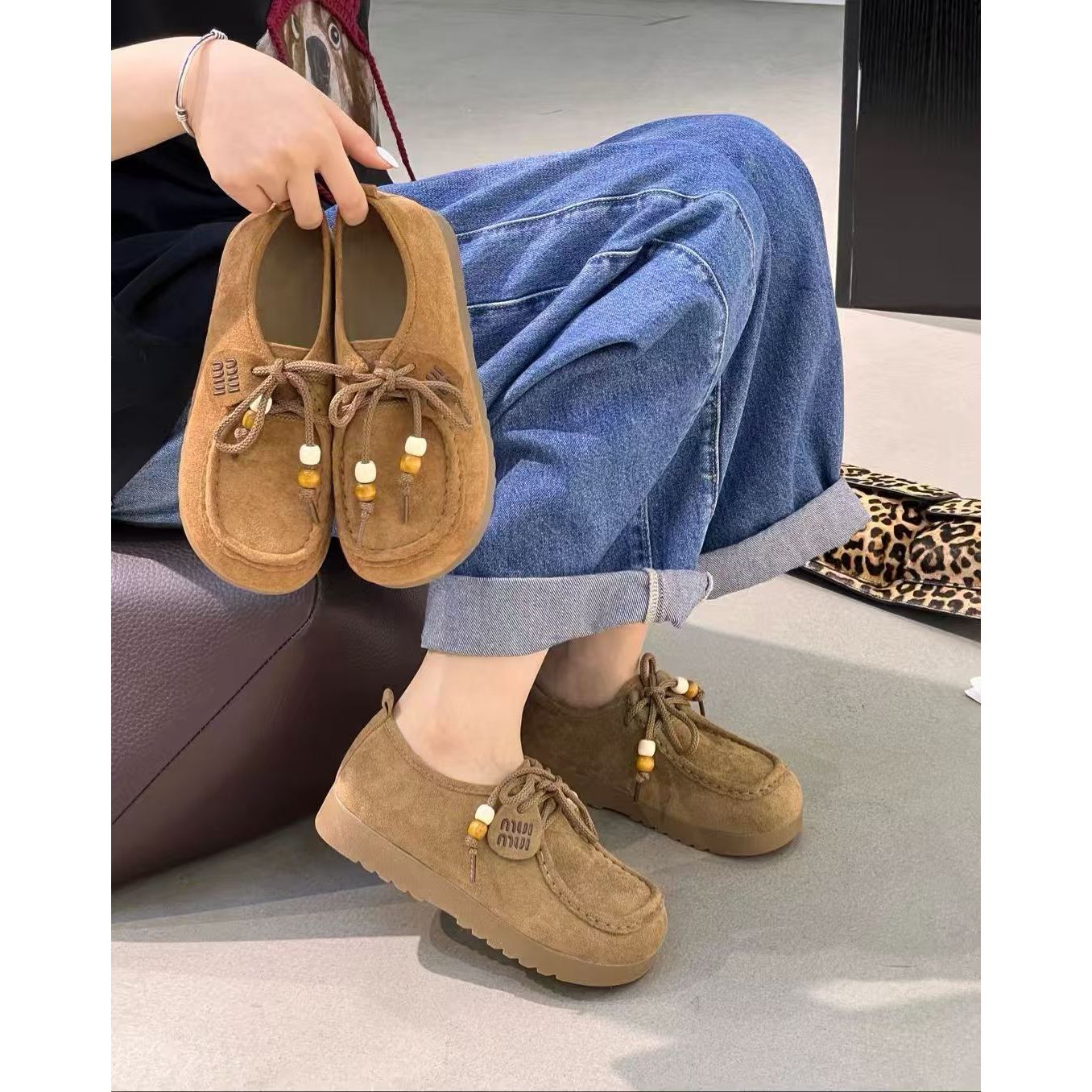 8987-6休闲百搭软底复古勃肯鞋