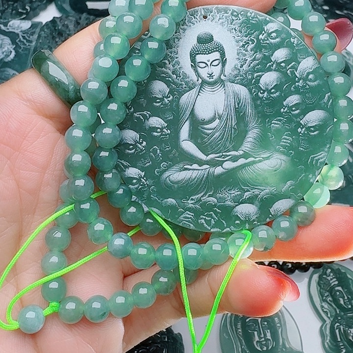 颈饰未镶嵌翡翠多样性发其一