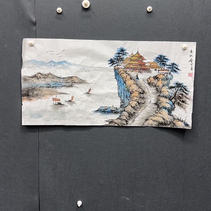 卡***师国画卡纸的制作方法是