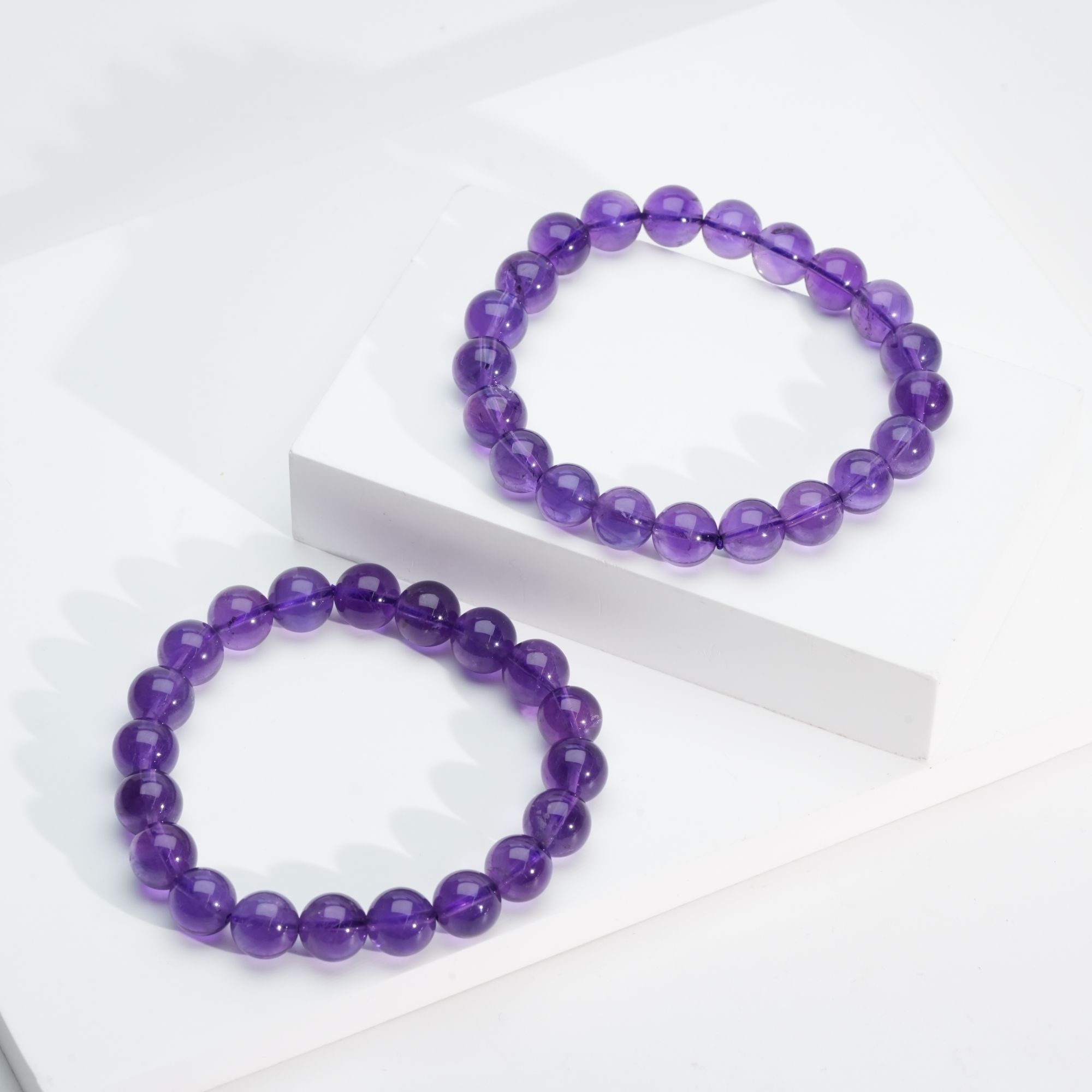 【小北好物】紫水晶单圈圆珠手串约9mm+【多样性发一件】QL15X399