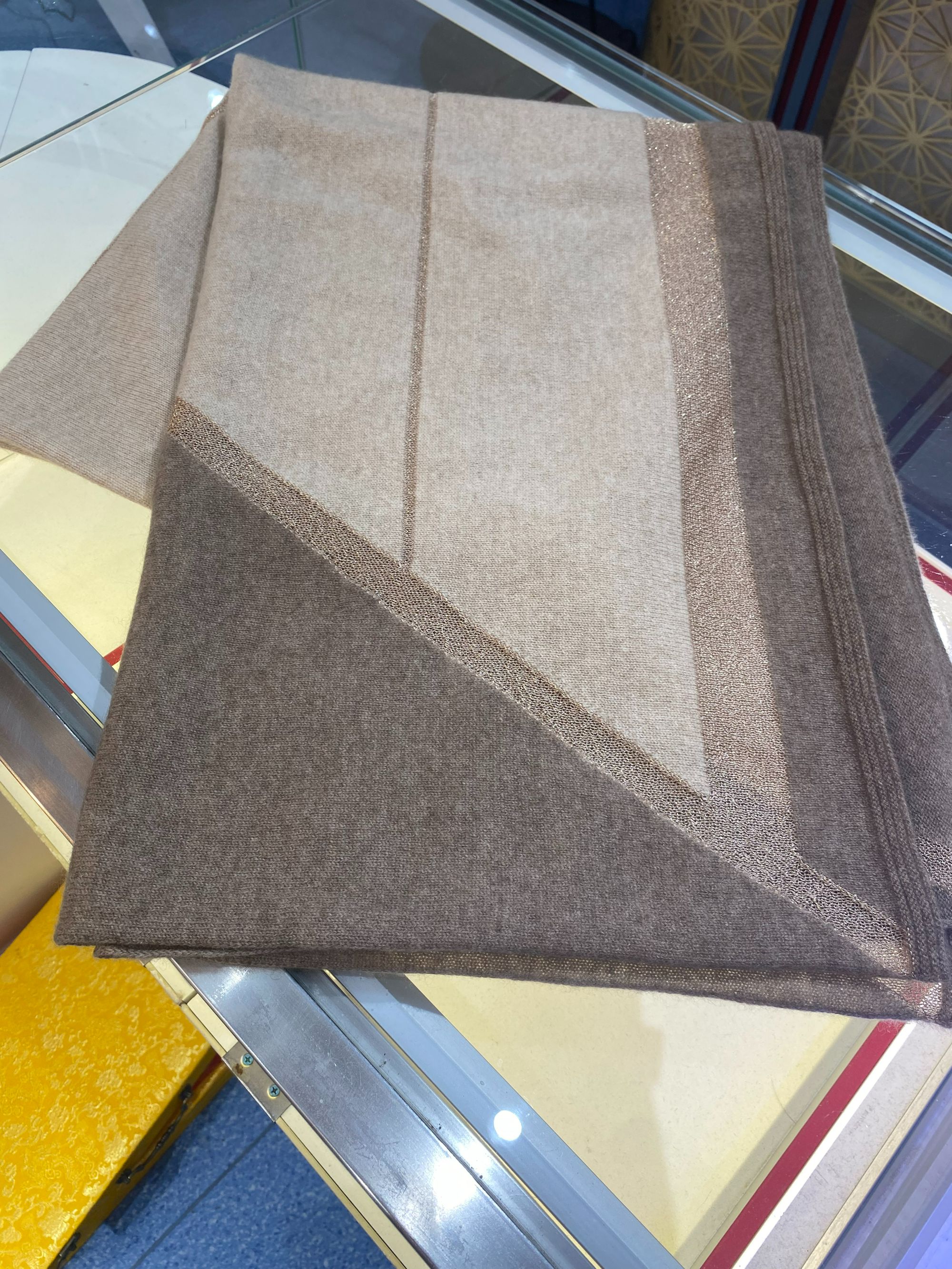 【羊绒长巾-YR-L-D-10729】180*70cm丝巾戒指绒羊绒长巾