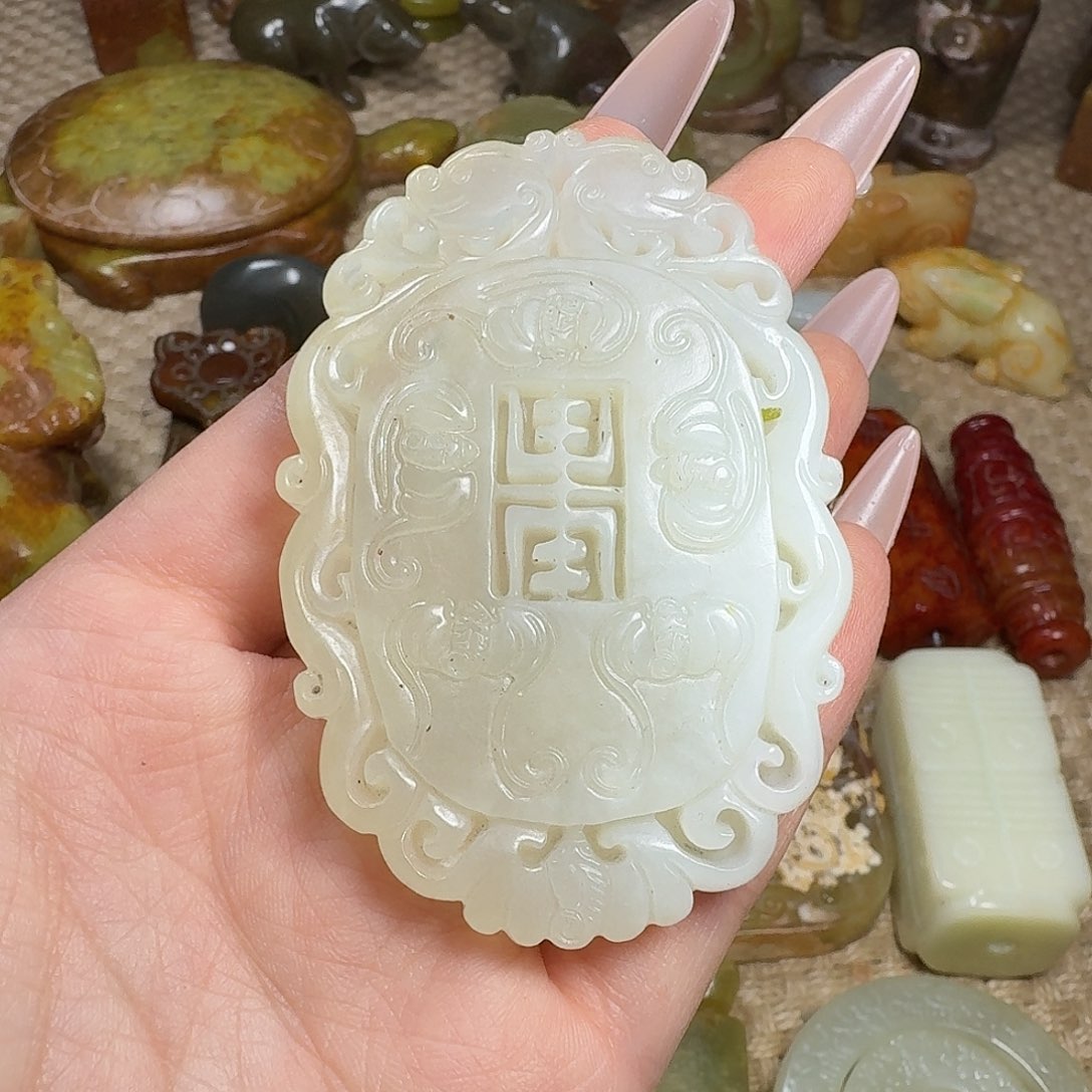 白玉菩提吊坠挂件