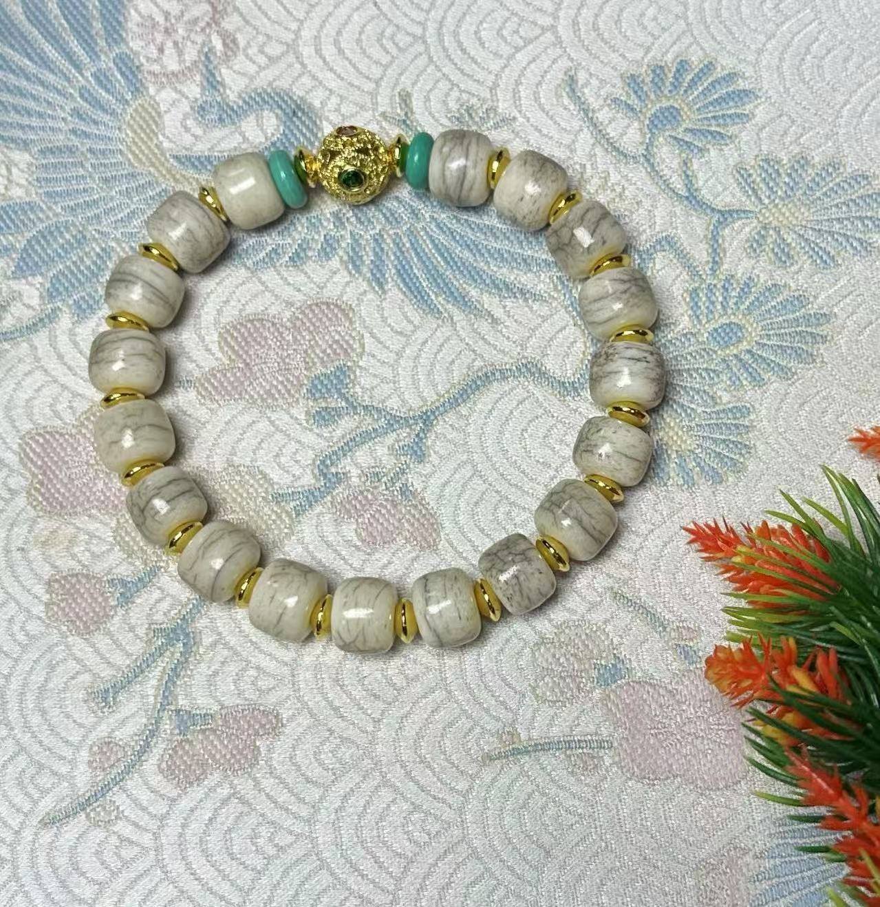 A112 白化龙骨手串 多样性发其一