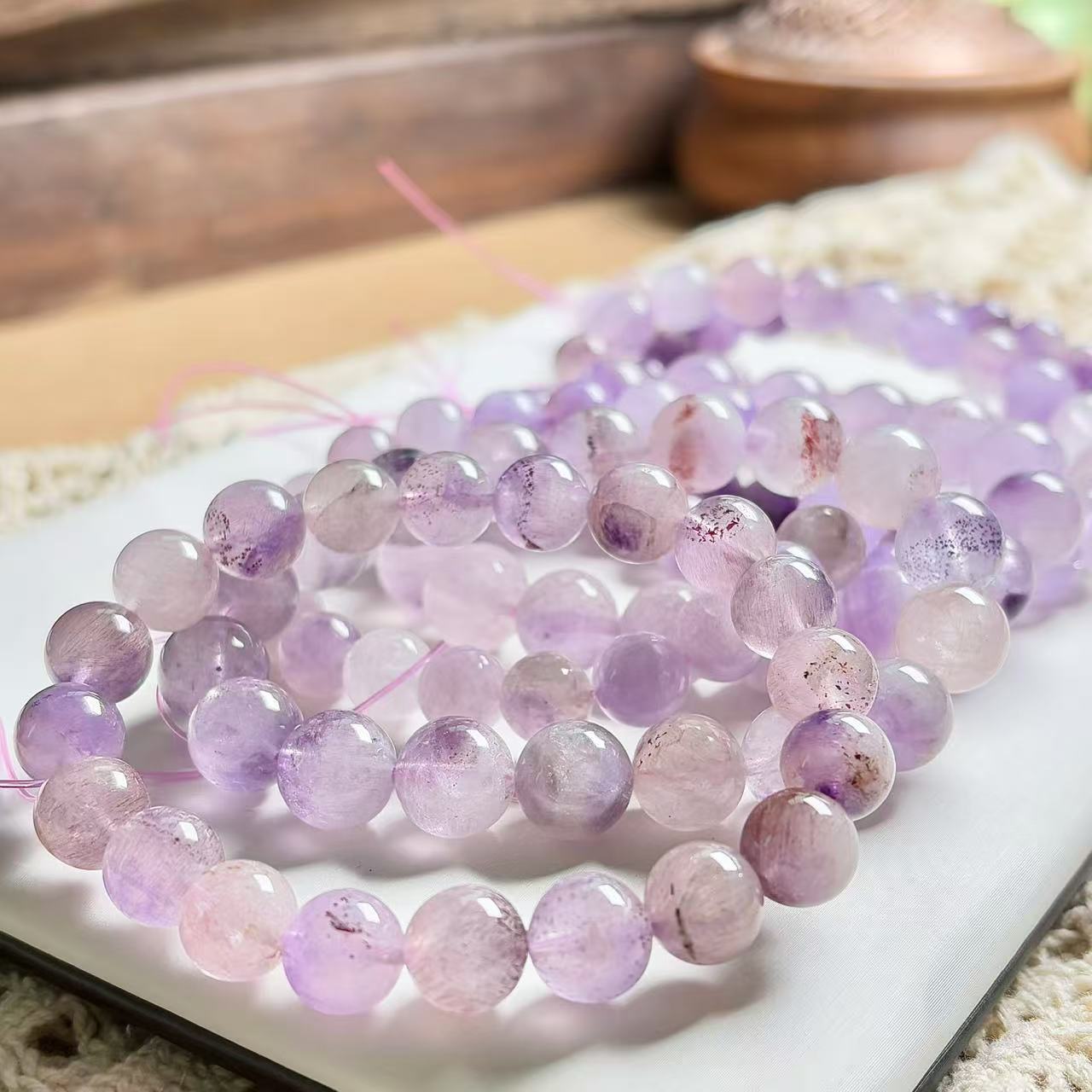 天然水晶紫超七手串多样性发一串