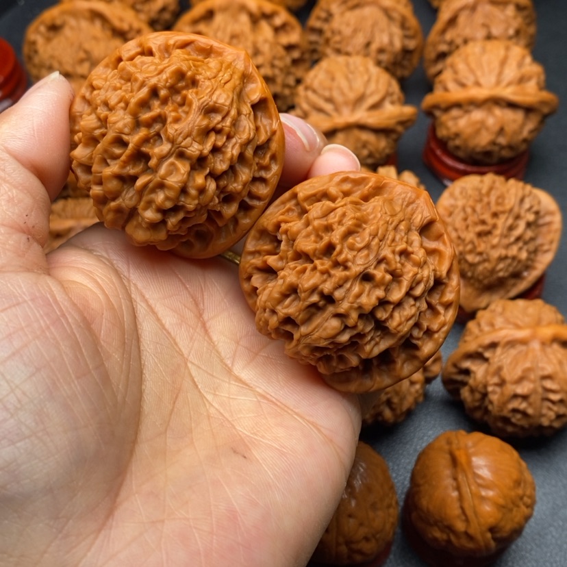 【闪购商品】文玩核桃把件43官帽