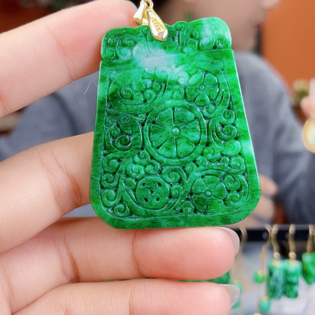 翡翠未镶嵌耳饰饰品