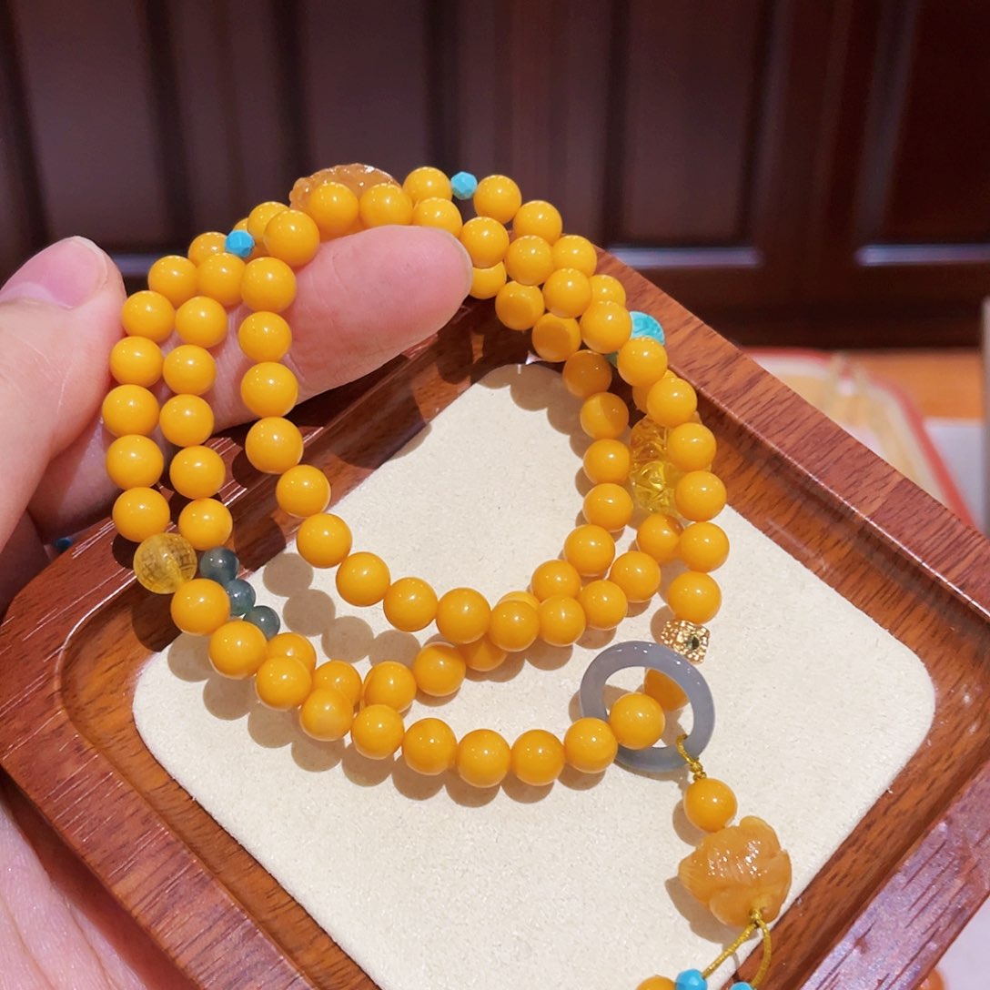 蜜蜡手链未镶嵌手串