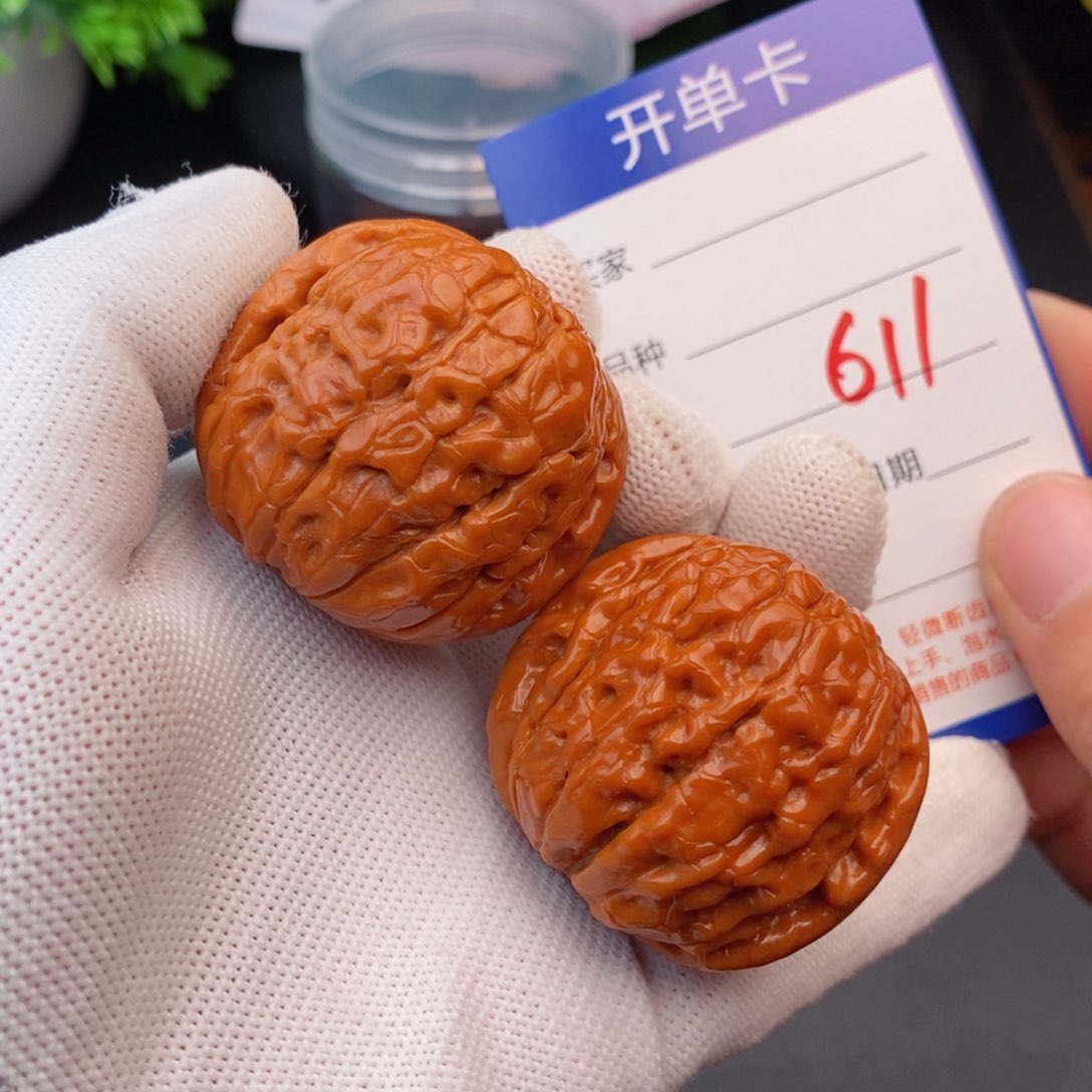 文玩核桃把件41甲骨文611