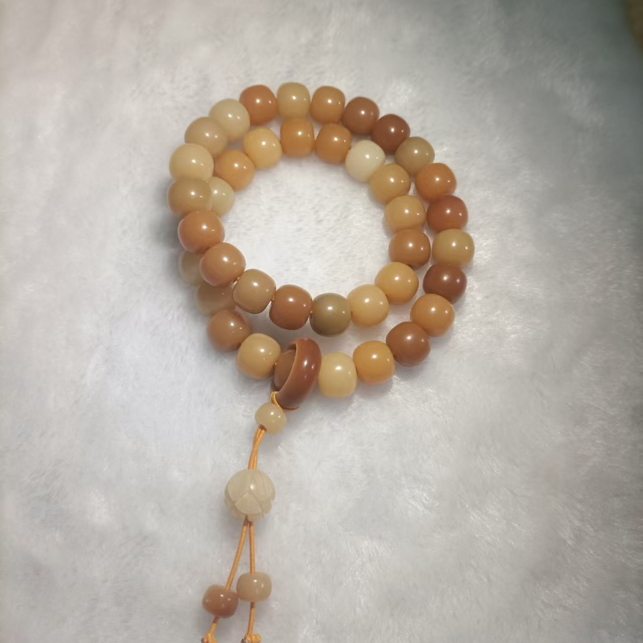 非金属木质手链 莲花文玩手持子百搭饰品