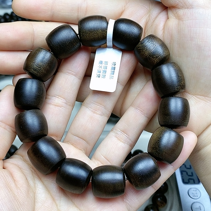 沉香手串巴**奔越南芽庄白棋楠
