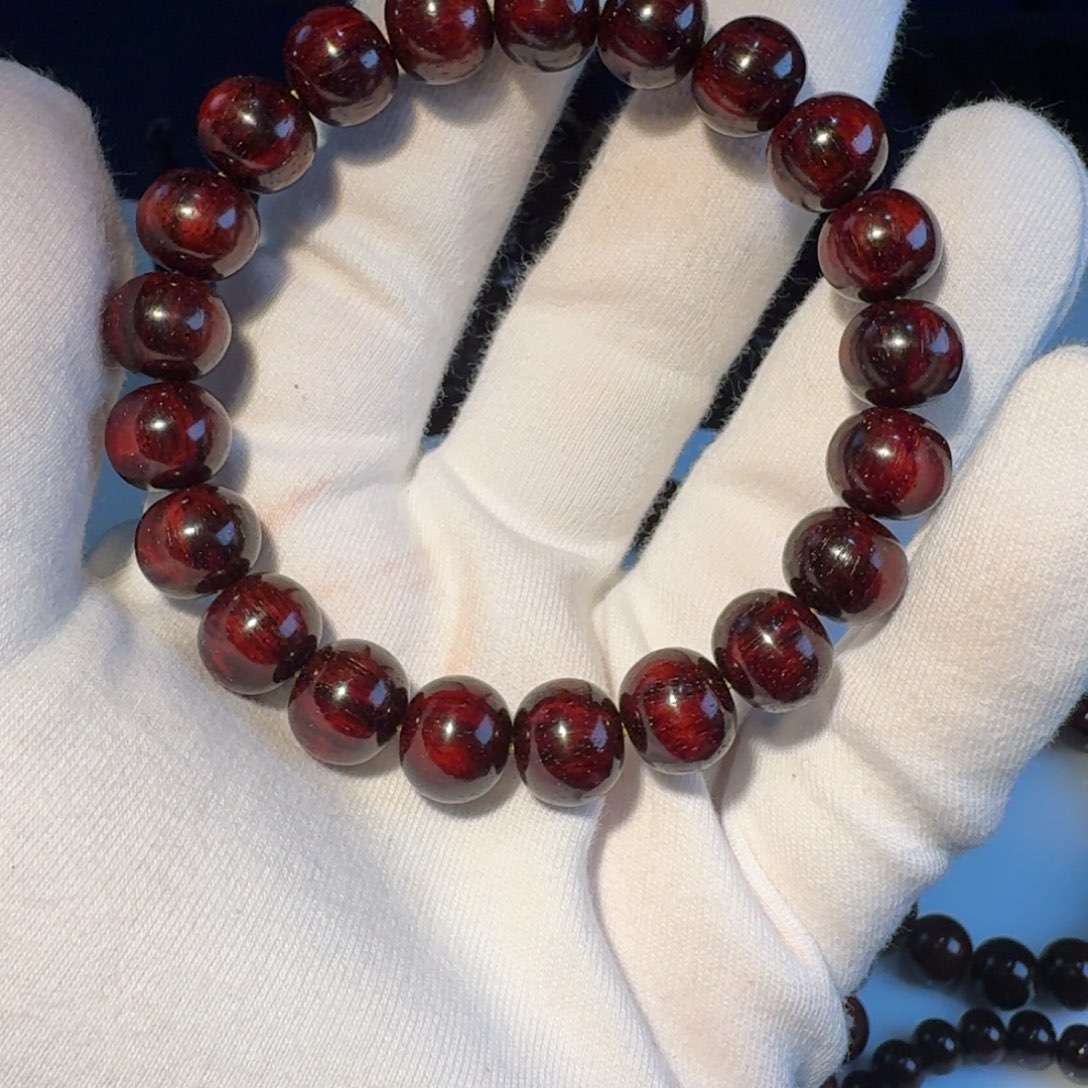 早***君小叶紫檀手串/手链印度小叶紫檀日本三味线古琴料高精尖