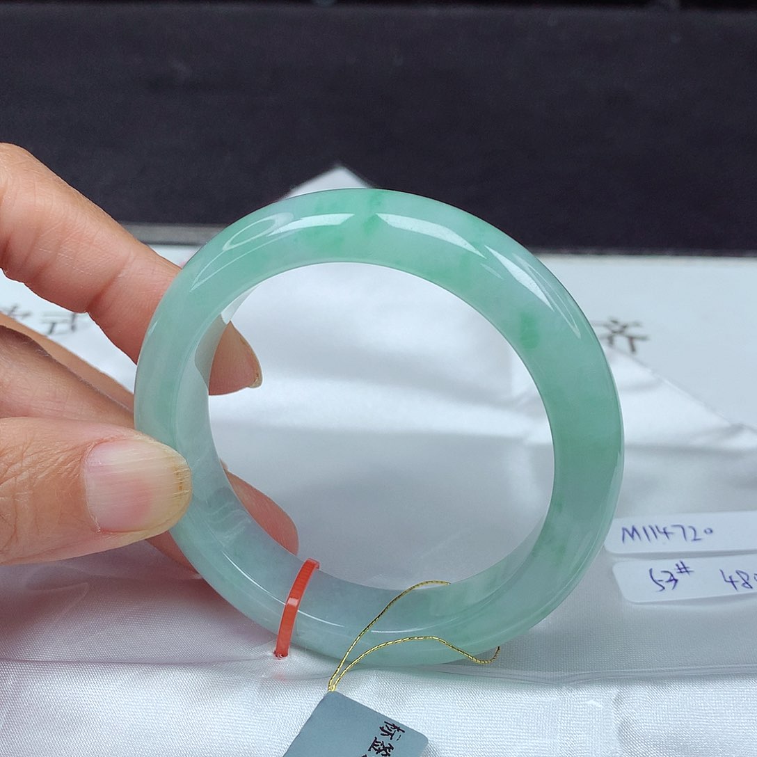 未镶嵌手镯翡翠53圈4720