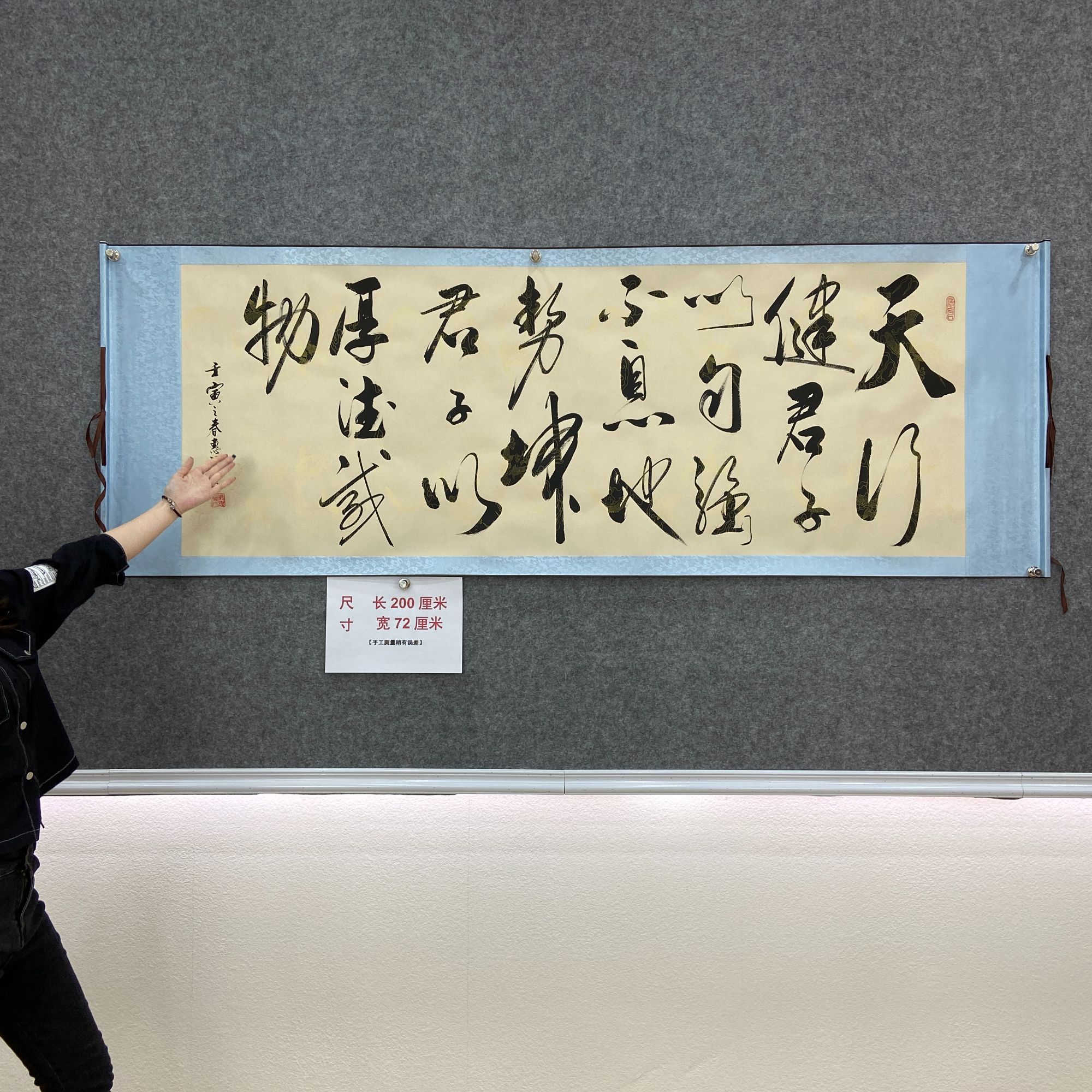 天行健毛笔字书法挂画作品书法作品宣纸适合办公室装饰字画