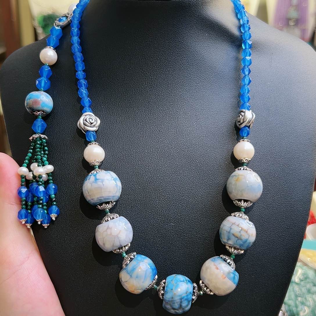 玛瑙/玉髓项链未镶嵌项链