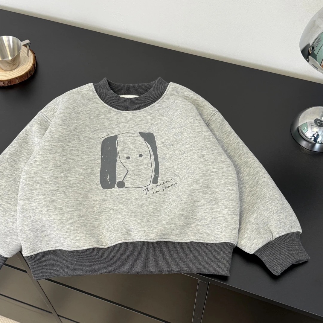 【原创加绒卫衣】男童秋冬加厚上衣2025新款童装儿童休闲韩系打底衫