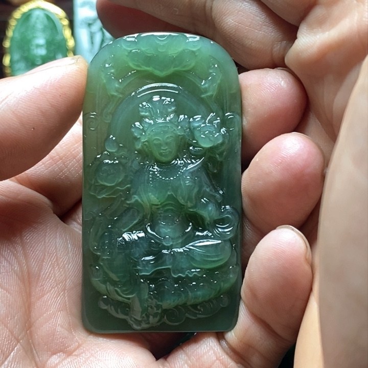 和田玉（碧玉）挂件未镶嵌