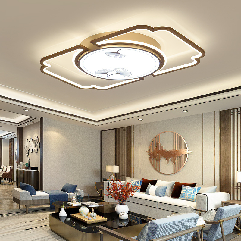 简约新中式客厅灯中国风led吸顶灯现代大气家用超薄大厅灯卧室灯
