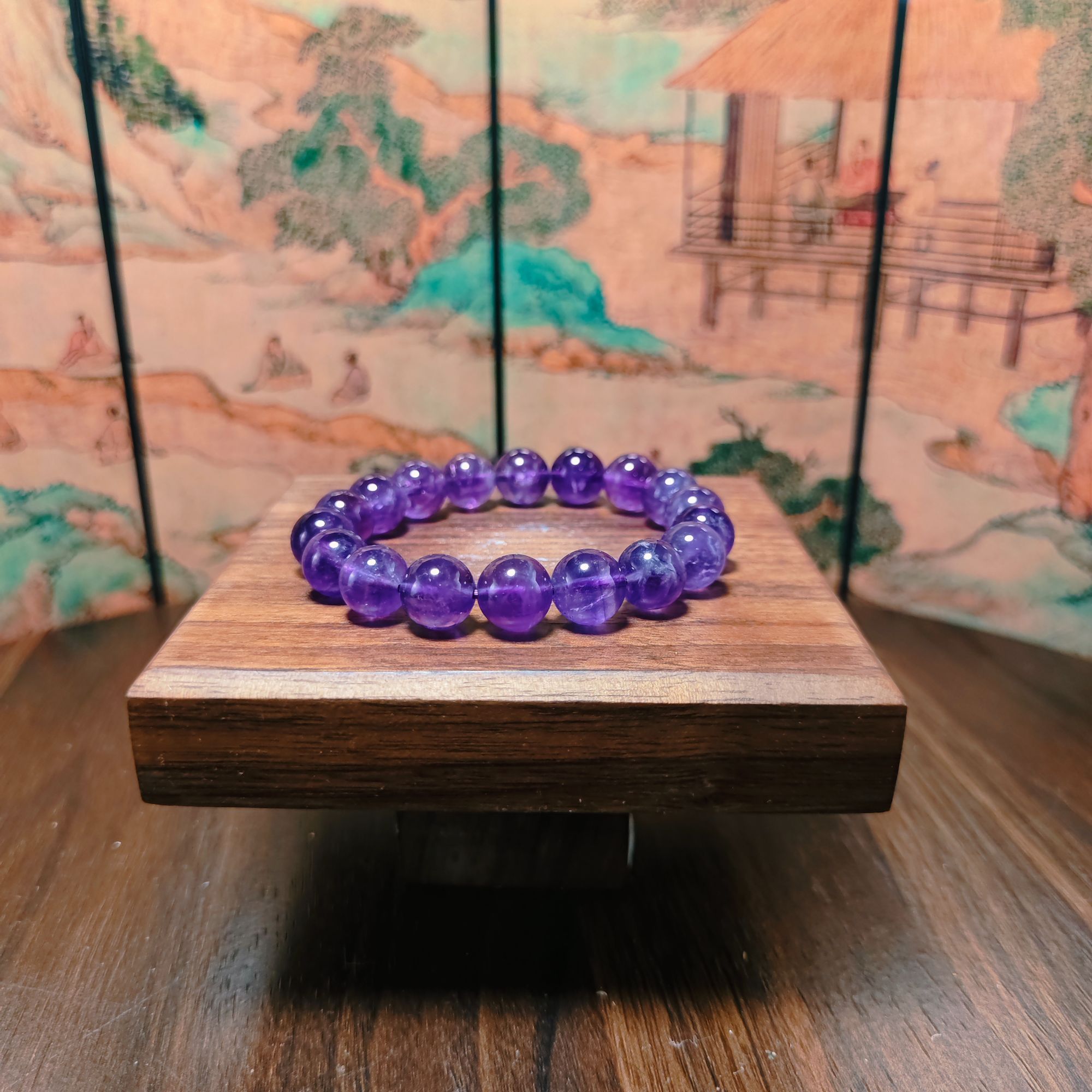 Y和田玉水晶手串0535