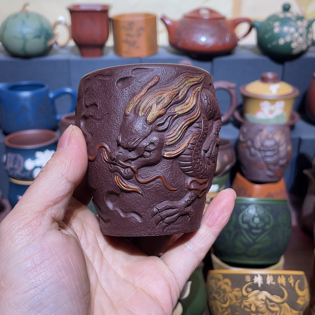 原矿紫砂手工主人杯