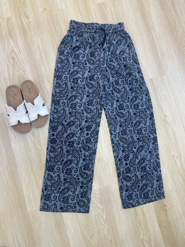 夏季女士薄款雪纺冰丝宽松高腰百搭直筒裤