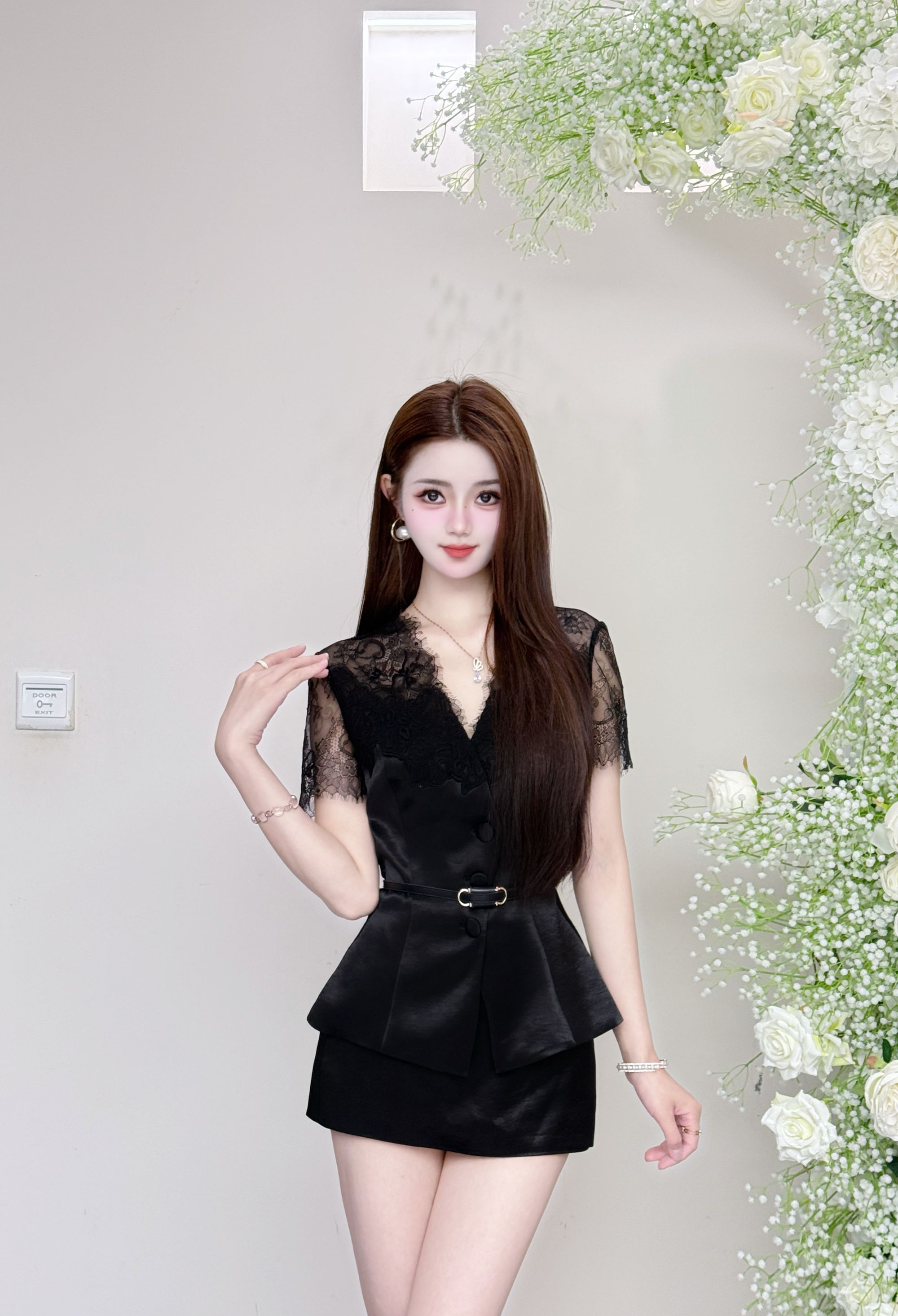 【青衫温文】休闲风时尚套装显瘦西装中式老钱风甜辣千金风ZY25723